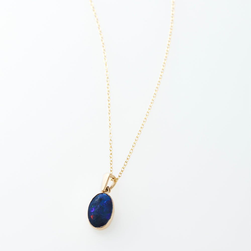 Necklace Black opal