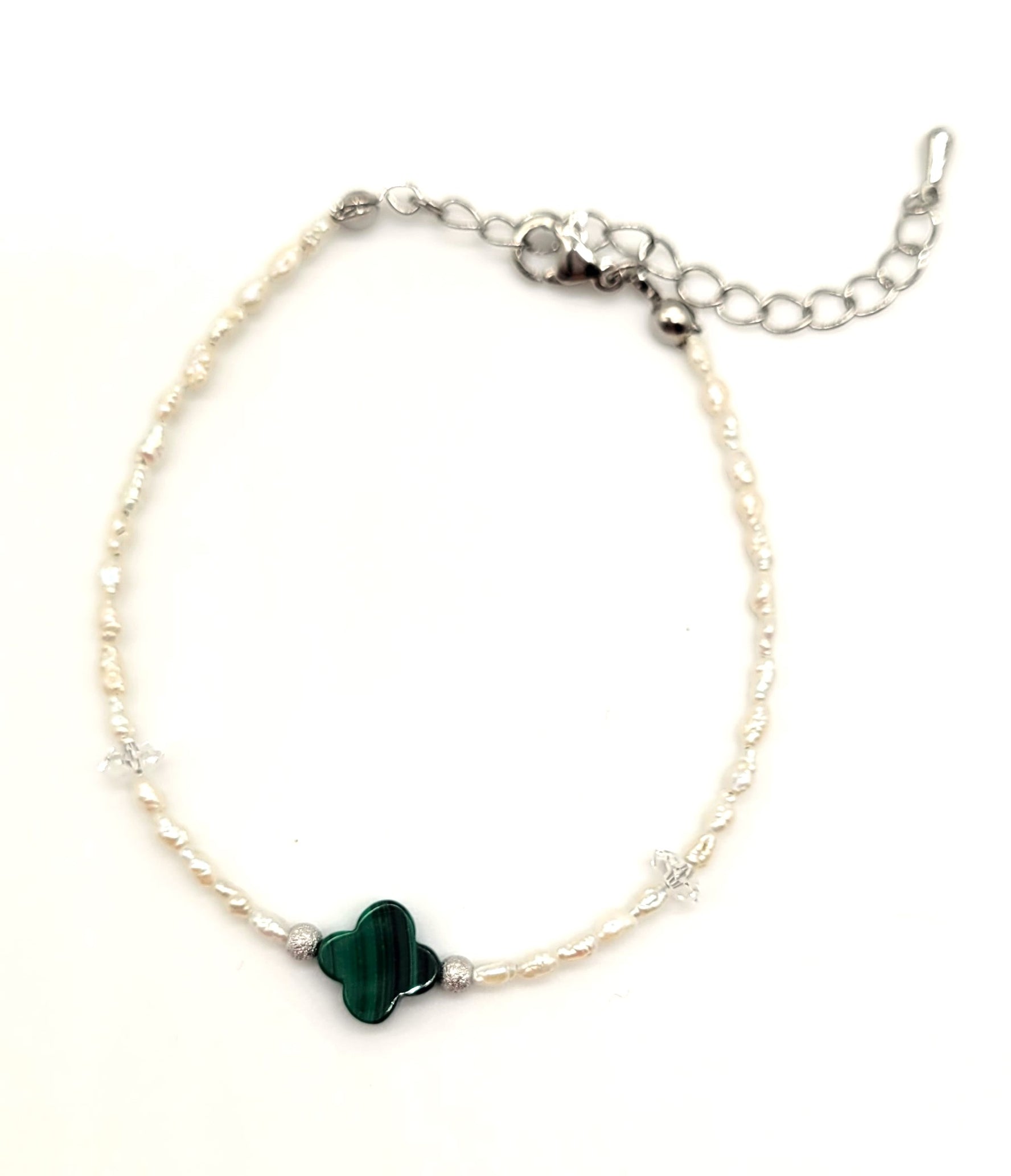 Bracelet Freshwater Pearl malachite