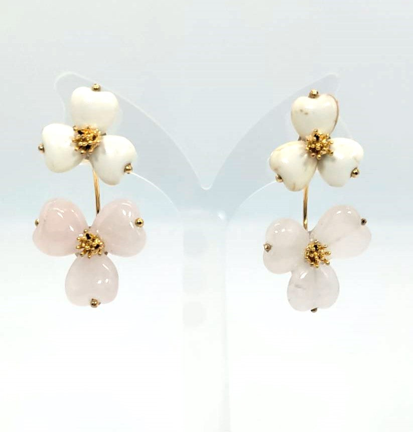 Pierced pop flowers White